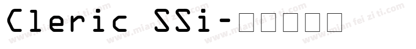 Cleric SSi字体转换
